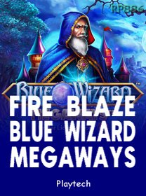 Fire Blaze Blue Wizard Megaways game cover